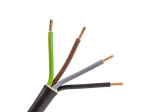 Elpar CYKY 5x2.5 mm2 juodas jėgos kabelis (100 m, monolitinis, 450/750V)