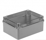 Hermetinė dėžutė skaidriu dangteliu Pawbol S-BOX 316-P (pilka, 150x110x70)