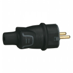 Guminis ki&scaron;tukas Legrand 050342 (juodas, laidas tiesiai, 16A, 250V)