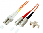 Optinis jungiamasis laidas LC-SC MM Duplex (2m, 2mm, oranžinis)