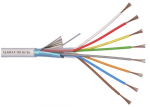 ELAN lūdytas, ekranuotas apsauginis kabelis 8x0.22