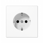 Ki&scaron;tukinis lizdas su įžeminimu JUNG LS1520ww (baltas, 16A/250V)