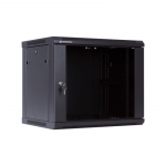 Komutacinė spinta 19'' pakabinama 6U 600x600x368 (juoda)