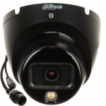 Dahua Dome IPC-HDW1639T-A-IL-0280B-S6-BLACK F2.8 (Juoda, 6MP, ~110&deg;, IR+balta &scaron;viesa 30m, IP67)