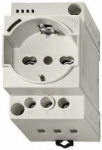 Ki&scaron;tukinis lizdas ant DIN bėgelio su įžeminimu Finder 7U0082300010 (LED indikacija, 16A)