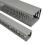 Plastikinis perforuotas kanalas Kopos RK 100X60_LD (pilkas, 100x60mm, 2m)