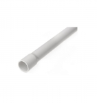 PVC vamzdis baltas 50mm su i&scaron;platintu galu 3m (5)