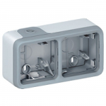 Vir&scaron;tinkinė 2vt. dėžutė Plexo Legrand 069672 (IP55, pilka)