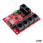 6 prievadų komutatorius ATTE xPOE-6-11-OF