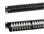 Komutacinė panelė 19" 1U 48 portų Excel 100-394 (Cat.6e)