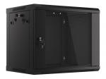 Komutacinė spinta 19'' pakabinama 9U  600x600x503 (nesurinkta, juoda)