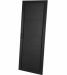 Komutacinės spintos metalinės durys WM1-609B (600 mm, 9U, su spyna, juodos)