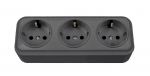 Trivietis vir&scaron;tinkinis ki&scaron;tukinis lizdas su įžeminimu Vilma SL+250 RP16-031 SL+ V (antracitas)