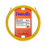 Kabelio pratraukėjas (20m, 3.5mm, geltonas, stiklo audinys)