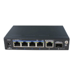6 prievadų 4 PoE prievadų komutatorius UTEPO UTP3306TS-PSB