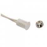 Įleidžiami magnetiniai kontaktai su povežle 17x9mm (balti)