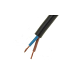 Lietkabelis OMY kabelis BVV-LL 2x2.5mm2 (juodas, 100m)
