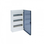 GOLF2 plastikinis vir&scaron;tinkinis skydelis VS312TD 3x12 mod. Hager (permatomos durelės, IP40)