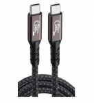 USB-C&ndash;USB-C kabelis Wirellee (1 m, 240 W, 40 Gbps, juodas)