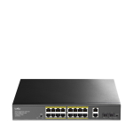 18 prievadų komutatorius CUDY GS1018PS2