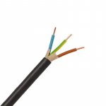 Jėgos kabelis Lietkabelis CYKY 2x1.5 mm&sup2; (Monolitinis, juodas, 450/750V, 1m.)