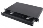 Optinė komutacinė panelė 19" ODF 24 SC (SC, FC, ST, LC, RAL9044, 482x50mm)