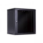 Komutacinė pakabinama spinta 19" 4U 600x450x235 (juoda, nesurinkta)