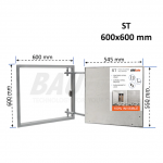 Revizinis liukas po plytelėmis BAULuke ST60x60