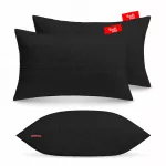 Antialerginė pagalvė 2 x 50x70 cm, miego komplektas, dygsniuota, juoda, Lenkija