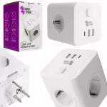 Elektrinis &scaron;akotuvas su jungikliu 4xAC 3xUSB Spacetronik