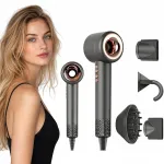 &bdquo;Super Hair Dryer Girox&ldquo; plaukų džiovintuvas su jonizacija, 1600 W, 4 antgaliai