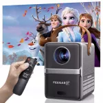 Mini projektorius Feegar SHOW LED TV ne&scaron;iojamas su WiFi 5G Bluetooth ir fokusavimo funkcija