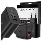 40W tinklo įkroviklis Alogy Super Fast Charger 2x USB + 2x USB-C universalus