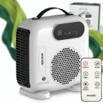 Avenido AV7757W termoventiliatorius, elektrinis &scaron;ildytuvas 2000 W su LED ekranu, ventiliatoriumi ir laikmačiu, baltas