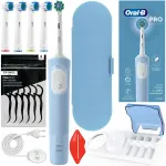 ELEKTRINIS DANTŲ &Scaron;EPETĖLIS ORAL-B VITALITY PRO D103 BLUE, DIDELIS RINKINYS