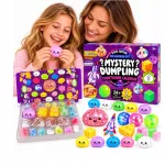 2x &bdquo;Senti&ldquo; advento kalendorius su squishy minkomais žaisliukais, 24 dienų kalėdinis rinkinys-dovana