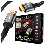 &bdquo;Alogy&ldquo; HDMI 2.1 kabelis, 8K, 4K, 3 m, 120 Hz, &bdquo;Ultra High Speed&ldquo;, 3D ir eARC