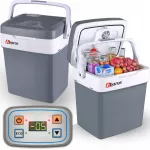 Ne&scaron;iojamasis kelioninis &scaron;aldytuvas AbarQs IB-32I+ 30L su ECO funkcija, 12V/230V, USB