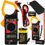 Skaitmeninis replinis multimetras XTREME DT-266 AC/DC su matavimo laidais