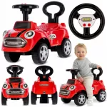 Stumiamas automobilis-važiuoklė GO GO Fassion, raudonas, Sun Baby