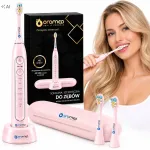 Garsinė dantų &scaron;epetėlė OROMED SONIC NEXT PRO PINK, indukcinė, 40 000 jud./min.