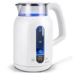 MalTec Boily3000-WH elektrinis virdulys su temperatūros reguliavimu, LED ap&scaron;vietimu ir &scaron;ilumos palaikymo funkcija, 1,5 l
