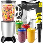 RETOO E606-1 5 funkcijų trintuvas glotnučiams ir kokteiliams, 1 l, 4 puodeliai, 250 W, nerūdijantysis plienas