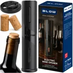 &bdquo;BLOW&ldquo; elektrinis vyno butelių atidarytuvas &ndash; automatinis kam&scaron;čiatraukis su folijos pjaustikliu