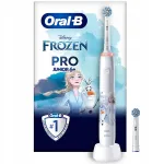 ORAL-B JUNIOR PRO &bdquo;LEDOV&Eacute; KR&Aacute;LOVSTV&Iacute;&ldquo; elektrinis dantų &scaron;epetėlis vaikams nuo 6 metų