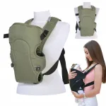 Reguliuojama ergonominė kūdikio ne&scaron;ioklė &bdquo;Lorelli Between&ldquo;, žalia