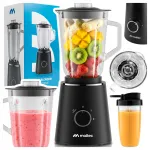 Maltec BL1000W stacionarus stiklinis trintuvas kokteiliams ir glotnučiams, 1,5 l, 1000 W, su 500 ml buteliuku