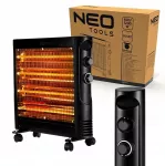 NEO TOOLS 90-111 kvarcinis infraraudonųjų spindulių &scaron;ildytuvas 600 W/1200 W