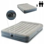 INTEX 64118 pripučiamas dvivietis čiužinys 203 &times; 152 cm su pompa