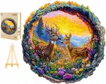 DIDELĖS MEDINĖS DĖLIONĖS 300 DETALIŲ MEDINĖJE DĖŽUTĖJE ELNIAI PROSKOYNĖJE